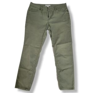 Artisan NY Slim Straight Leg Contemporary Casual Fall Green Jeans